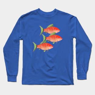 Goldfish Print - Fun and Funky Long Sleeve T-Shirt